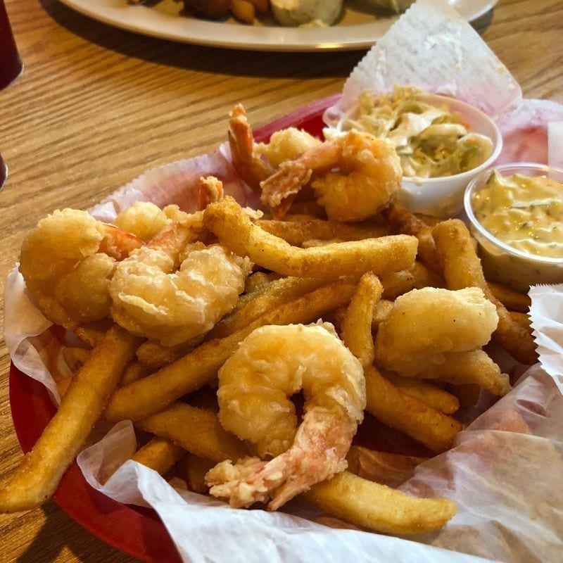 Fried Shrimp at The Oyster Troff