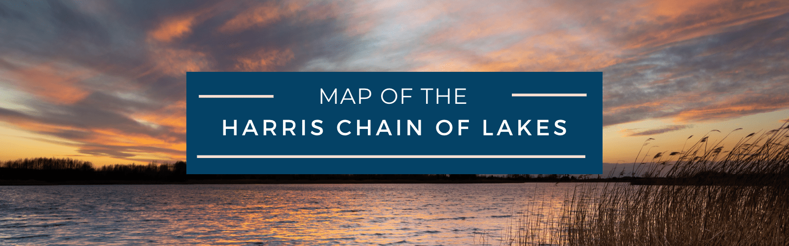 Map of Lake County Harris Chain of Lakes
