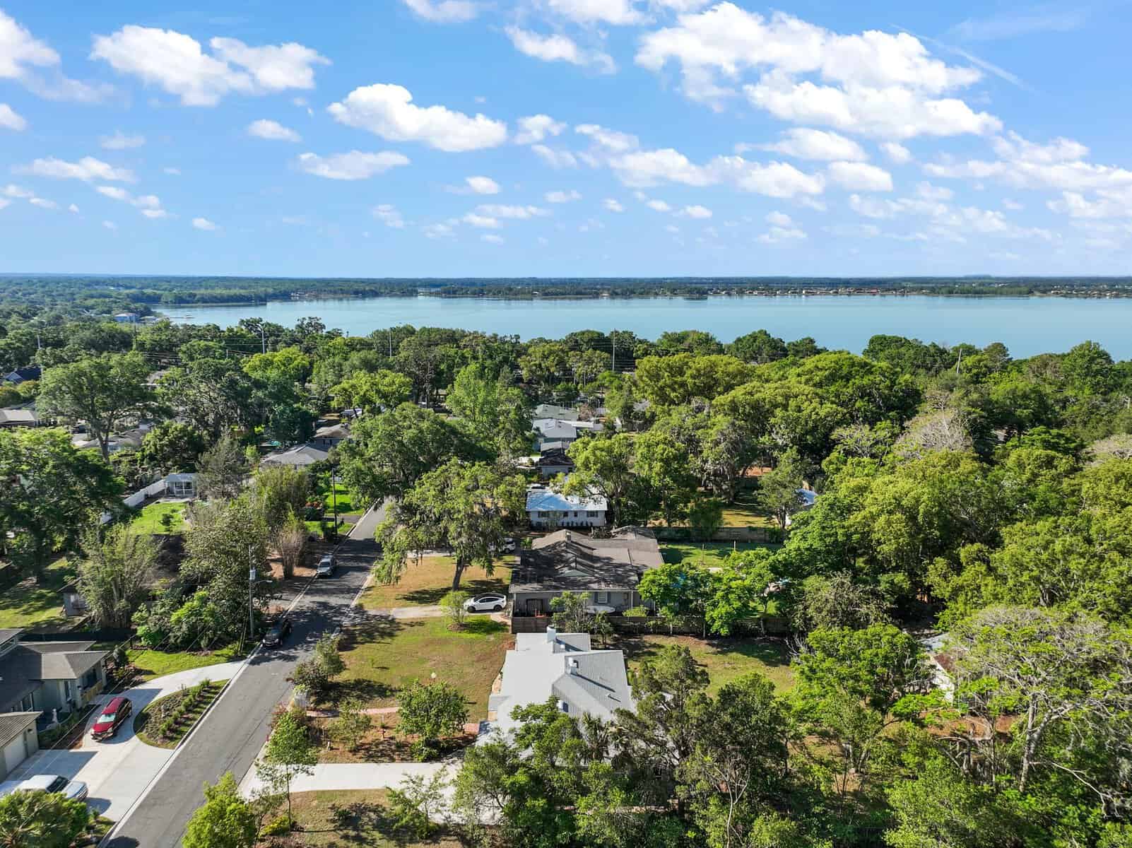 A residential street in a Mount Dora neighborhood